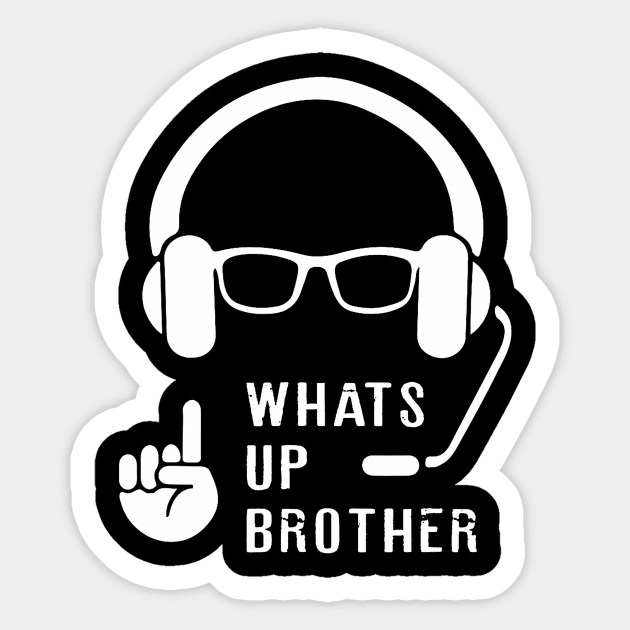 Whats Up Brother Sticker by Zu Zu Xi Xi